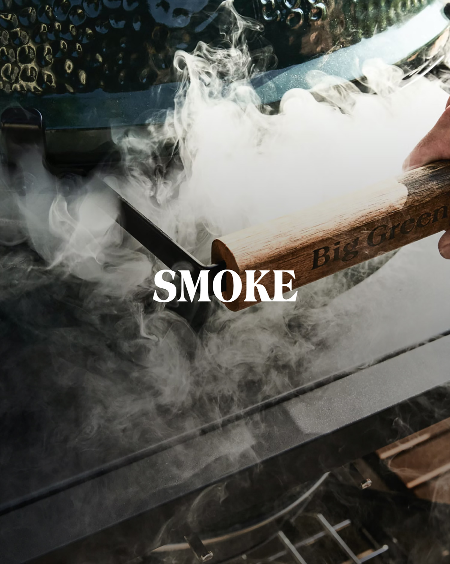 big green egg smoke