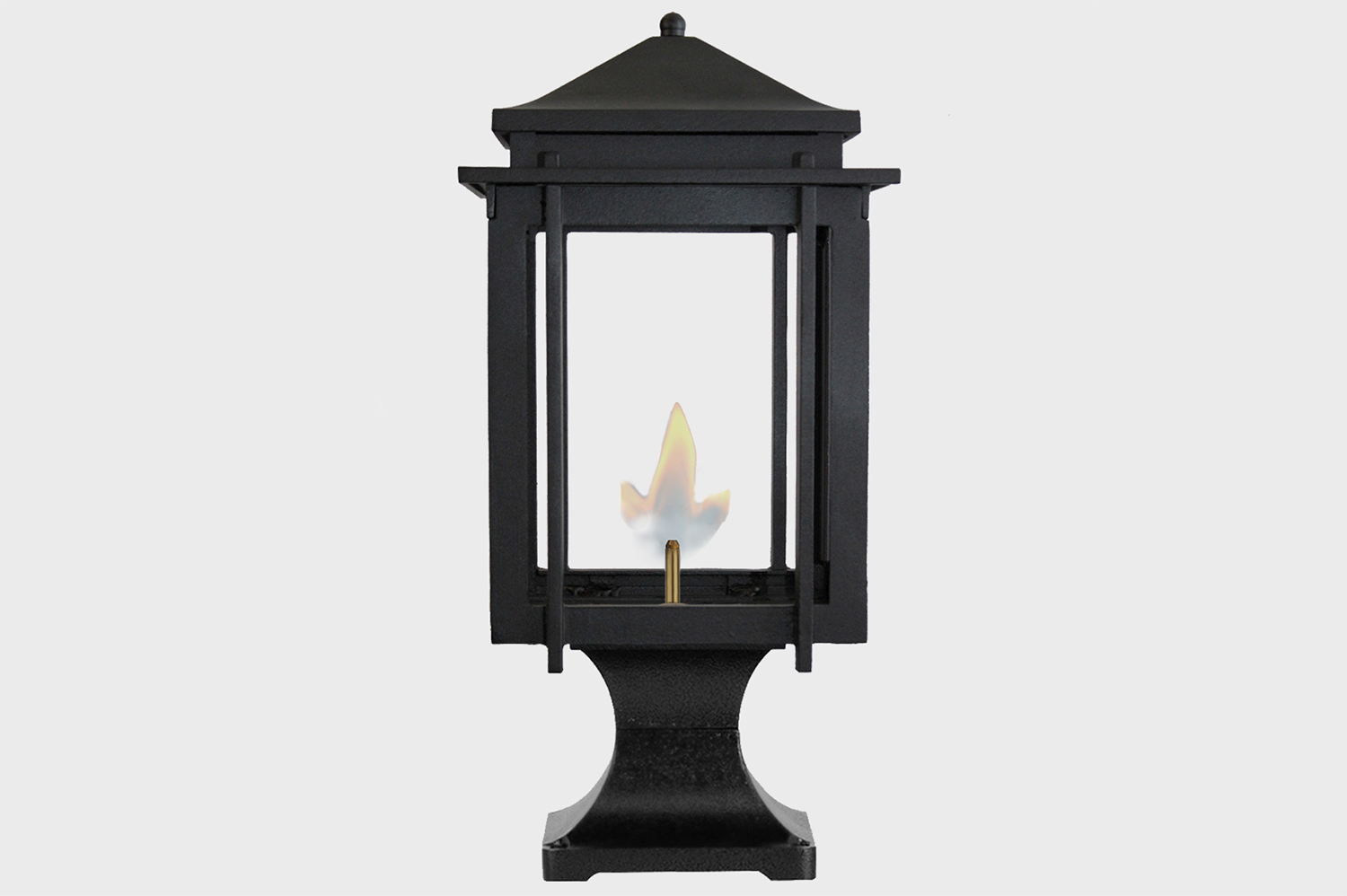Craftsman Gas Light open flame from american gas lamps