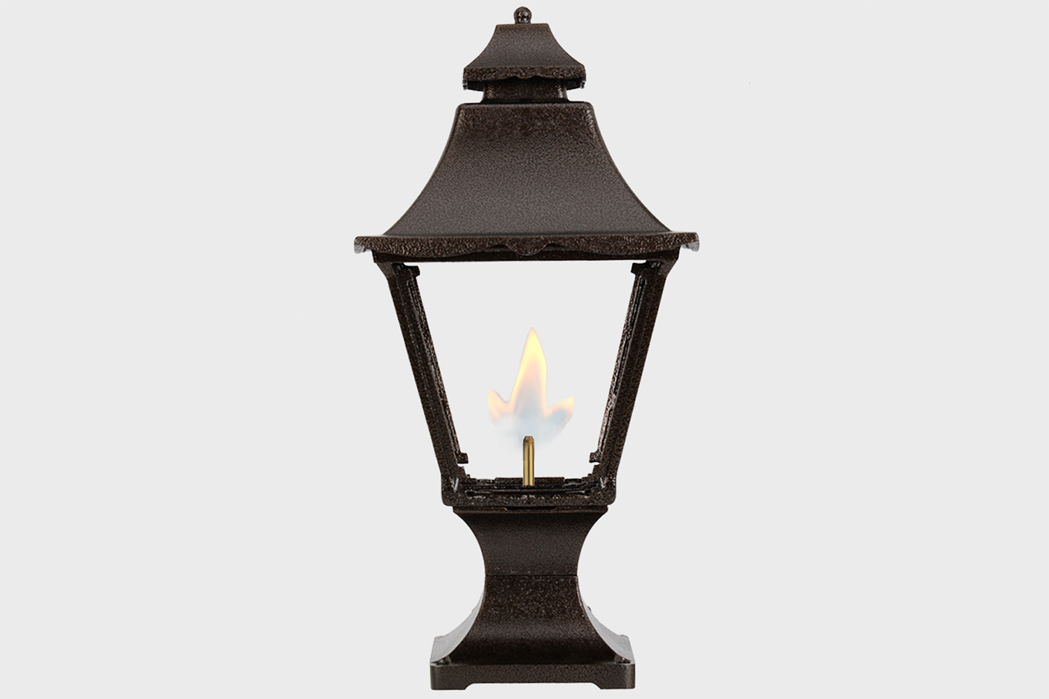 Essex Gas Light open flame from american gas lamps