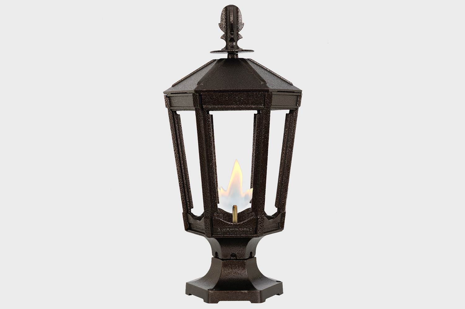 Vienna gas light open flame from american gas lamps