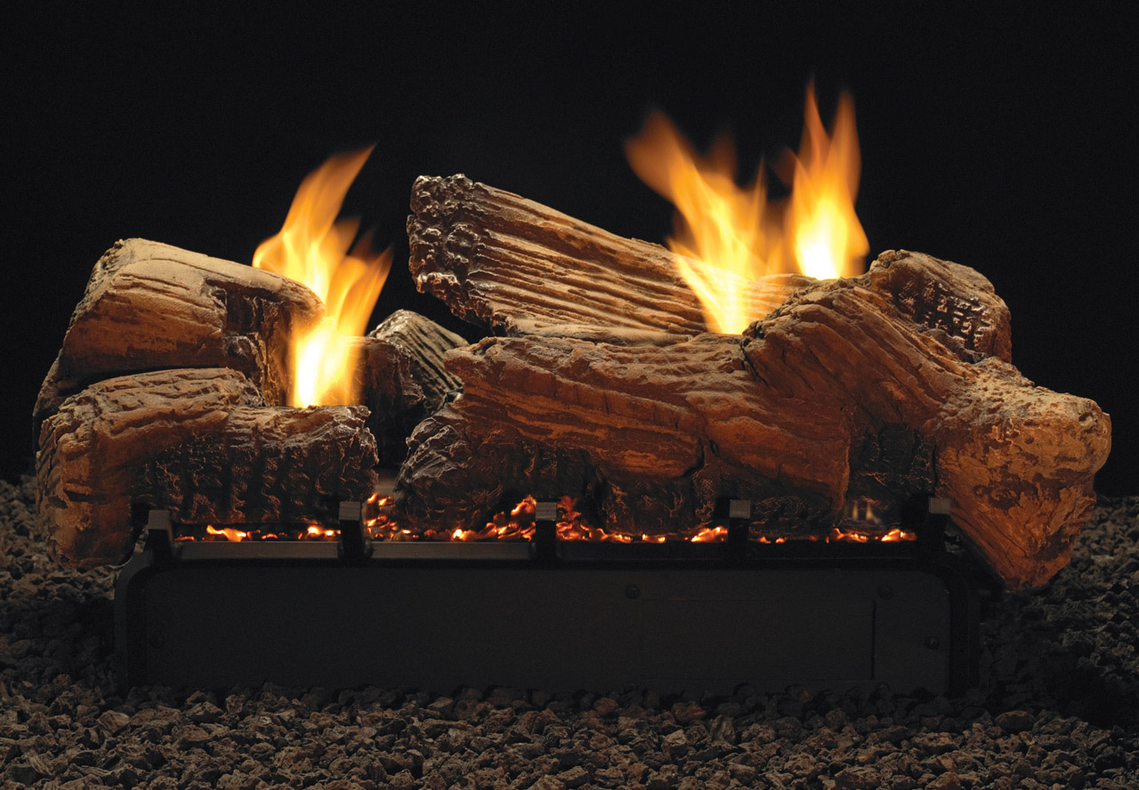 Stone River See-Through gas logs