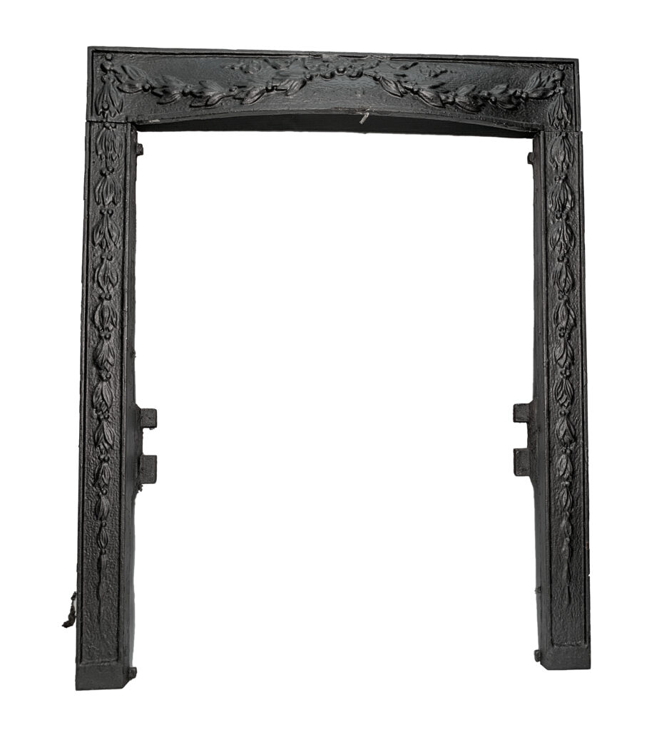 antique fireplace plate