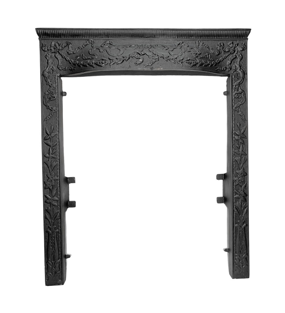antique fireplace front
