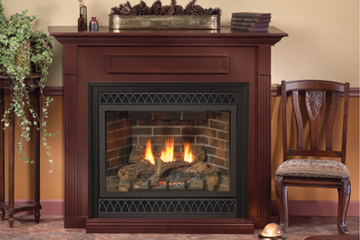 tahoe deluxe gas direct vent fireplace