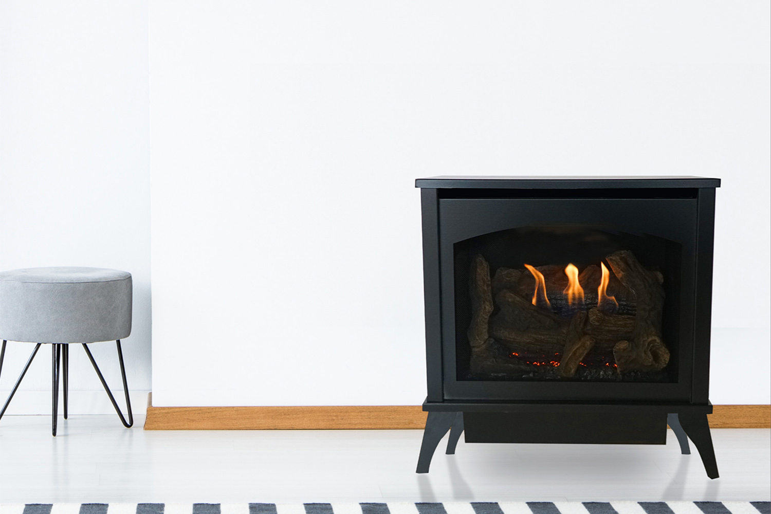 vent free gas stove fireplace