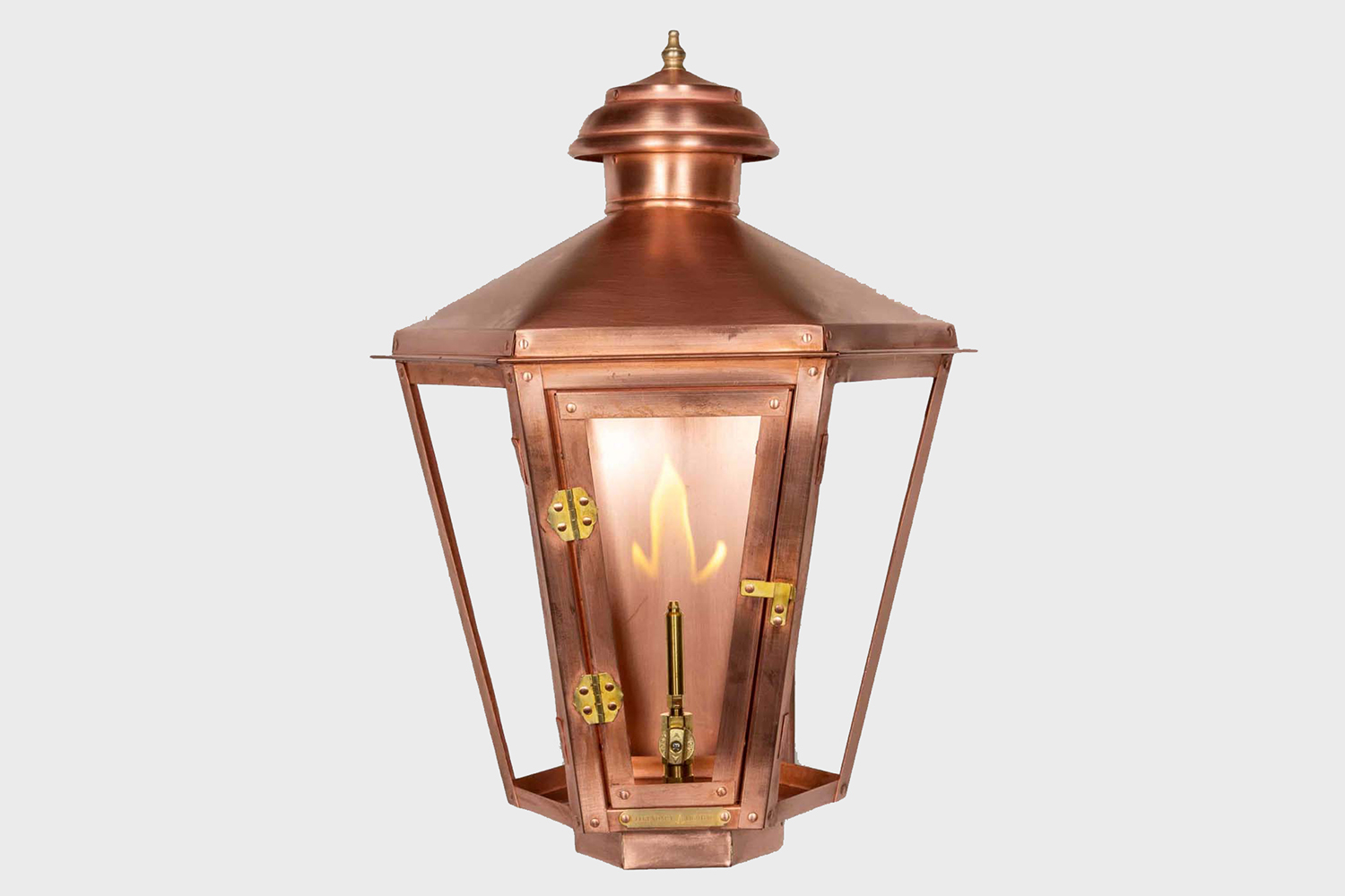 THE ATHENA copper gas light from american gas lamps