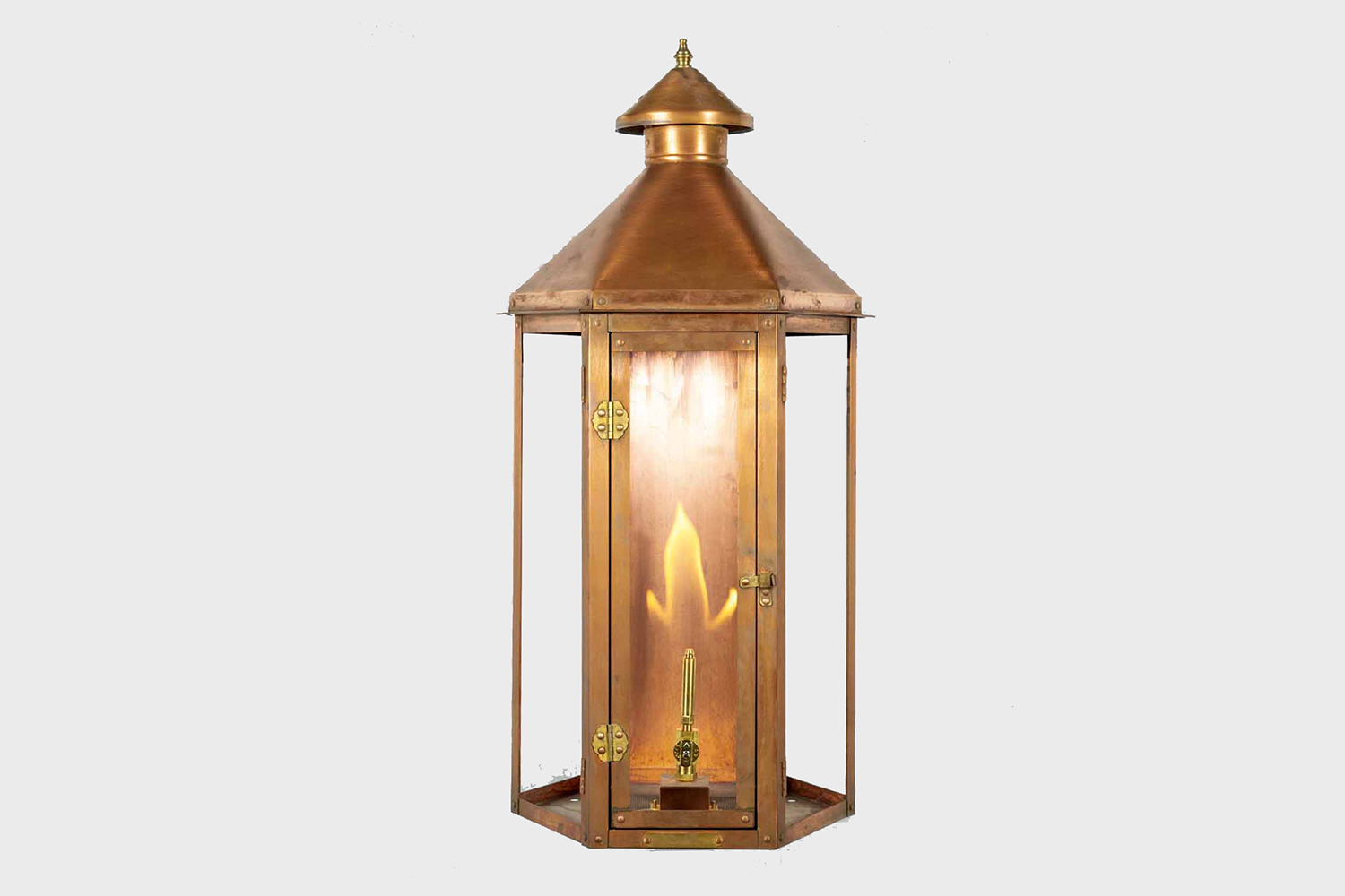 neptune copper gas light from american gas lamp
