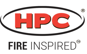 hpc fire logo for fire pit products and installation