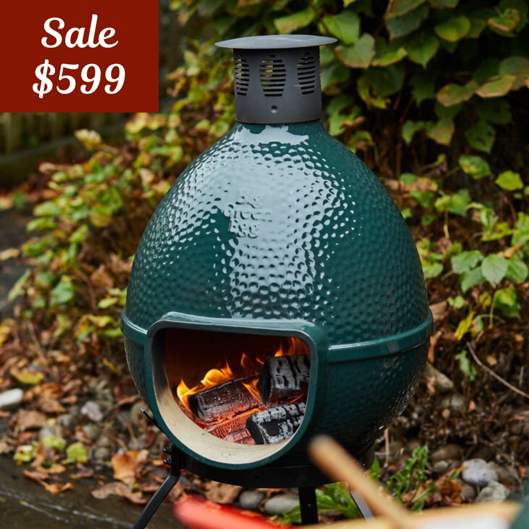 big green egg limited edition chiminea at specialty gas house in columbus ohio