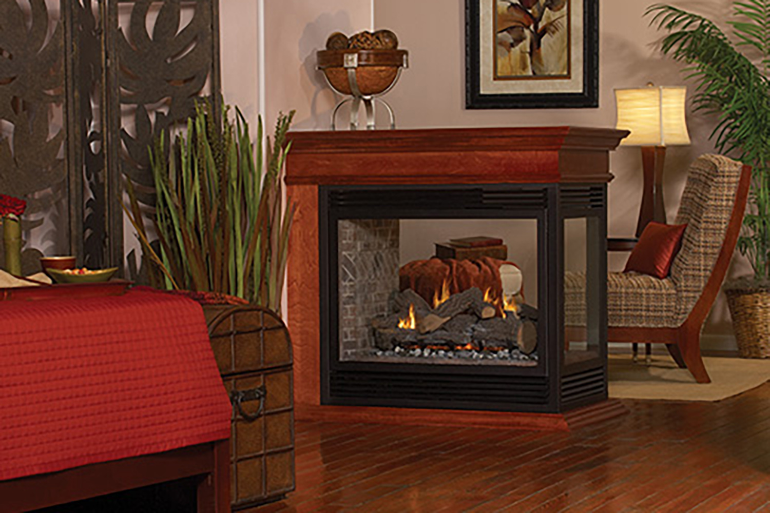 White Mountain Hearth Peninsula Direct Vent Fireplace